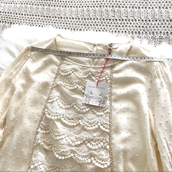 NWT Entro Ritual Boutique Blouse Size Medium - Picture 7 of 12